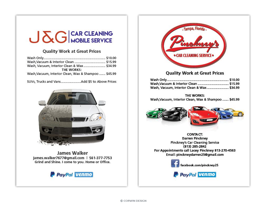 Car Cleaning Flyers